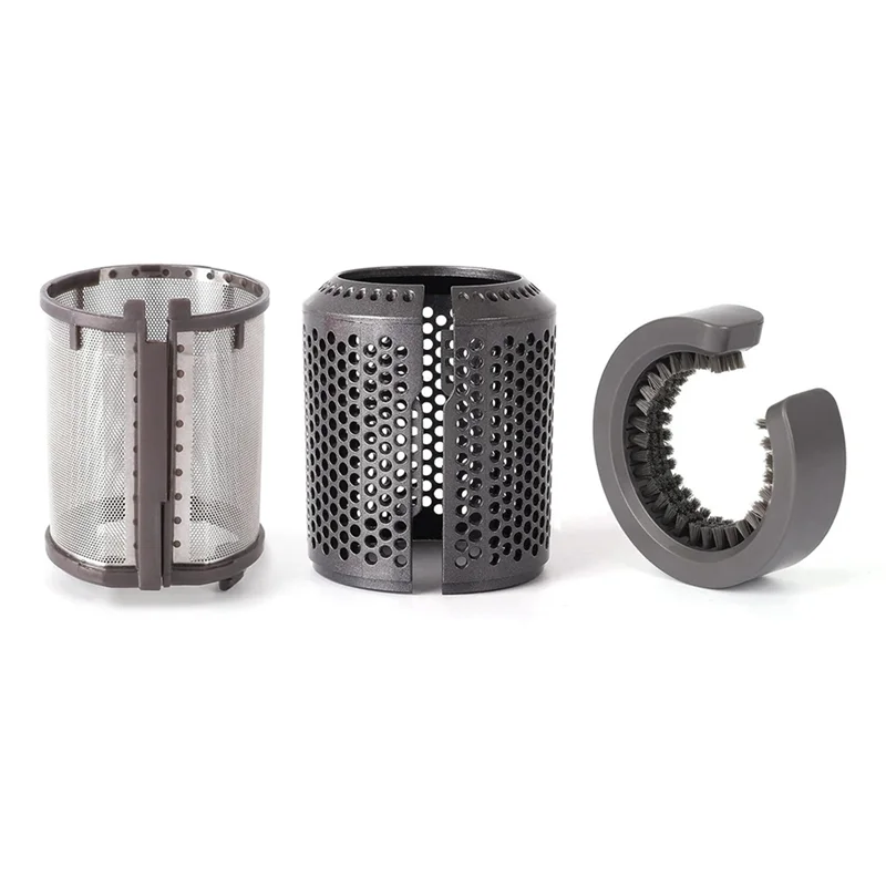 SANQ 2X فلتر داخلي لمجفف الشعر + قفص مرشح خارجي لنماذج مجفف الشعر دايسون HD01 HD03 HD08، مع فرشاة تنظيف الفلتر أ