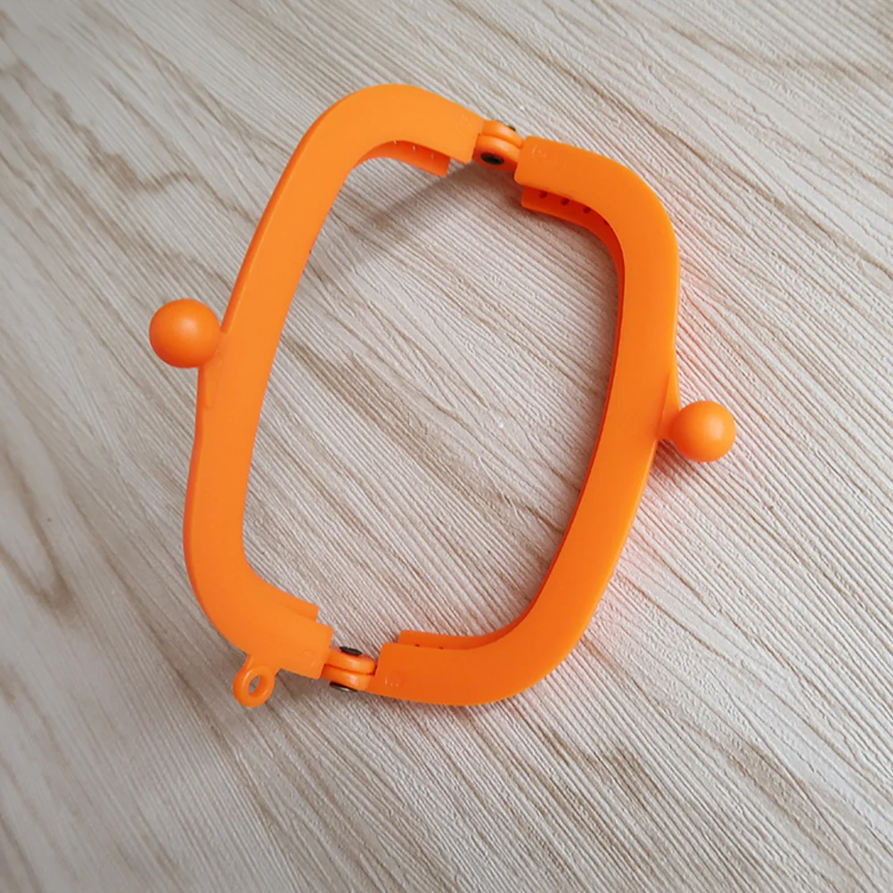 Candy Color Plastic Purse Frame Semicircular Arc 16.5cm Lightweight Smooth Surface Lock for DIY Handbag Accessories