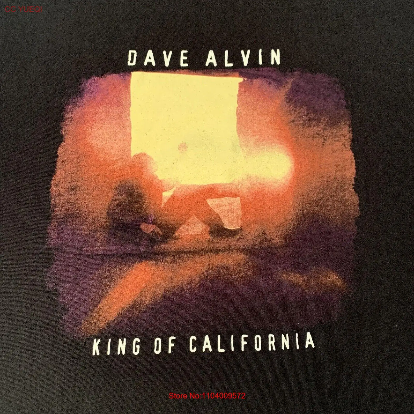 David Alvin King of California Promo T Shirt Size 2XL The Blasters Downey