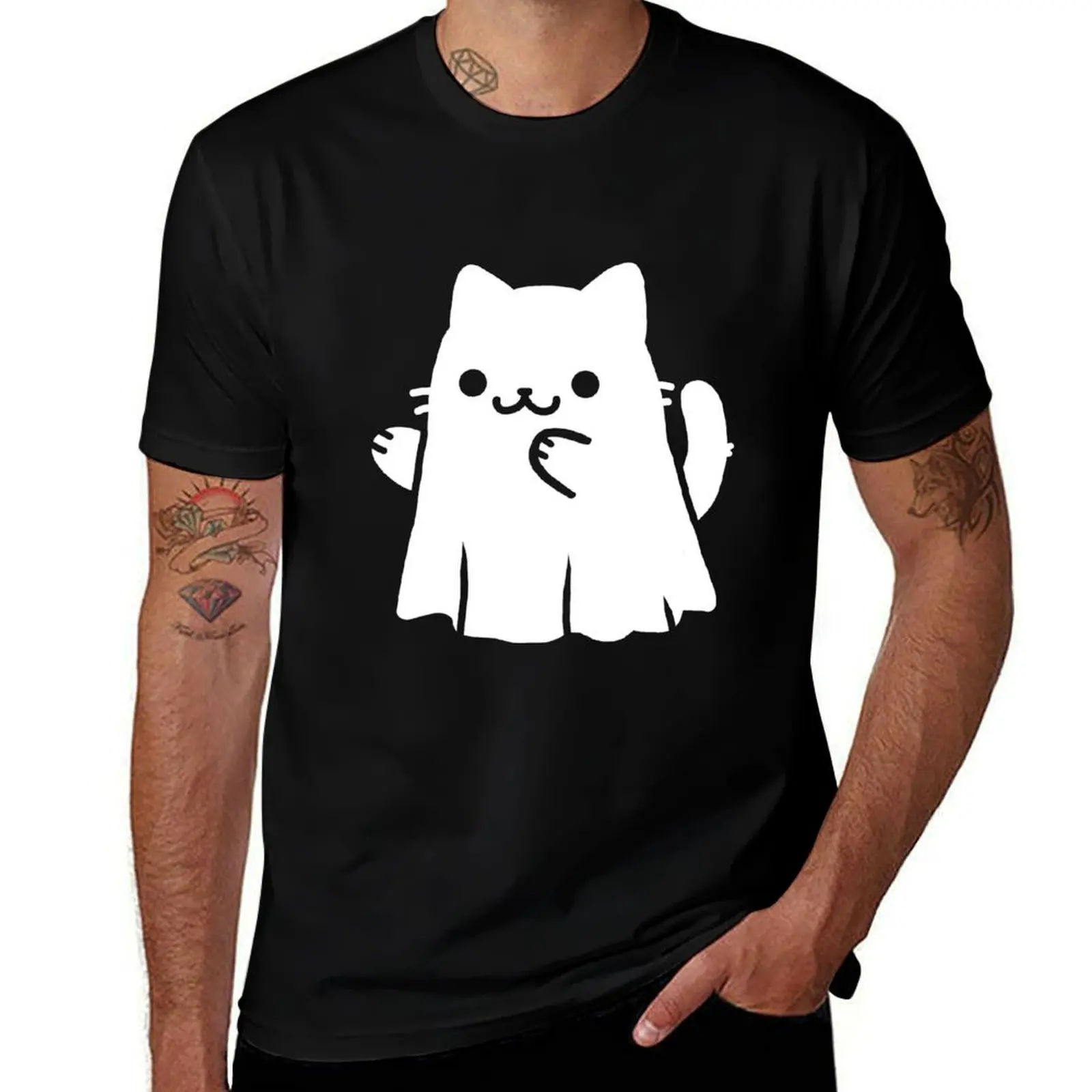 

ghost cat, kot duch ... BOO! T-Shirt t shirt man designer t shirt custom print printed t shirts for man T-Shirt