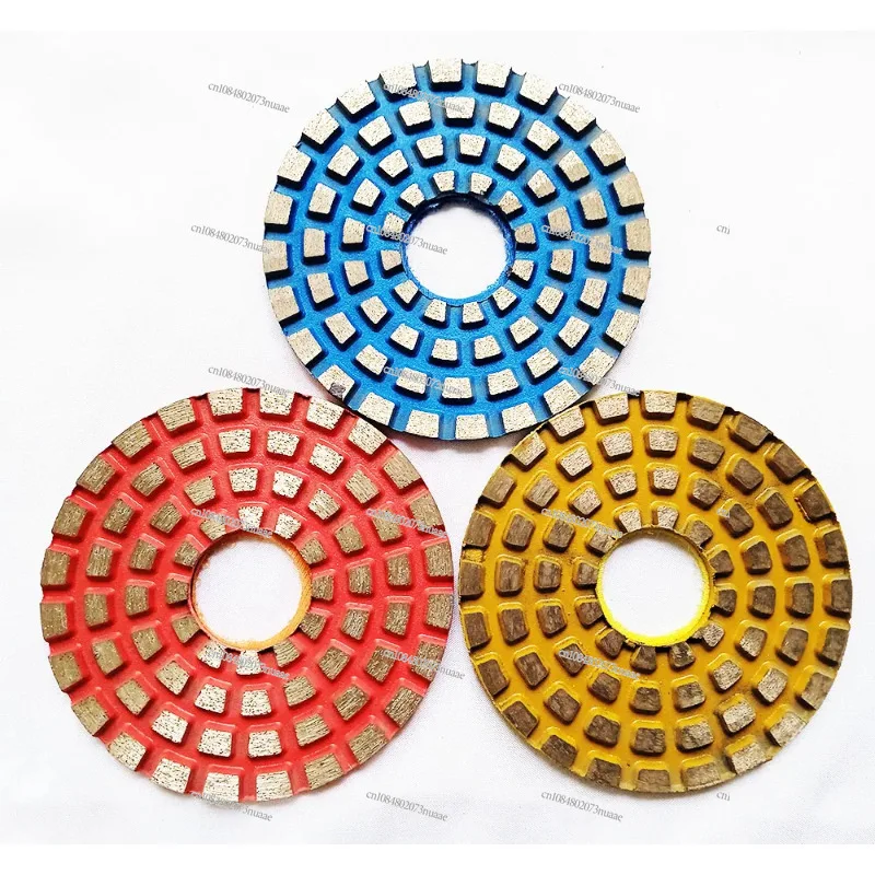 4 inch 100mm  Concrete FIoor Grinding Disc Sintered MetaI Bond PoIishing Pad Dry Wet PoIishing For Concrete Abrasive Disc