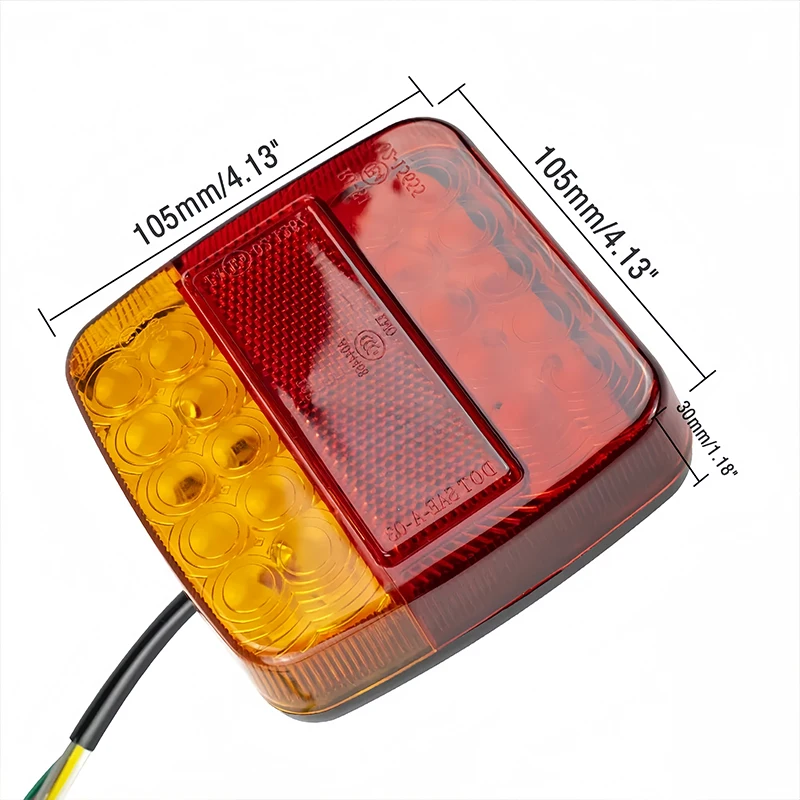 2 قطعة 12 فولت 26 Led سيارة الخلفية أضواء خلفية زوج مصابيح 5 وظيفة مقطورة مقاومة للماء قافلة شاحنة شاحنة المملكة المتحدة أضواء السيارات جزء #6