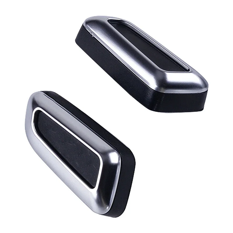 6PCS Seat Adjustment Knob Button Switch Cover Trims For Audi A3 A4 A5 A6 Q3 Q5 /VW /Jetta MK5 MK7/Passat/Tiguan Black Chromed