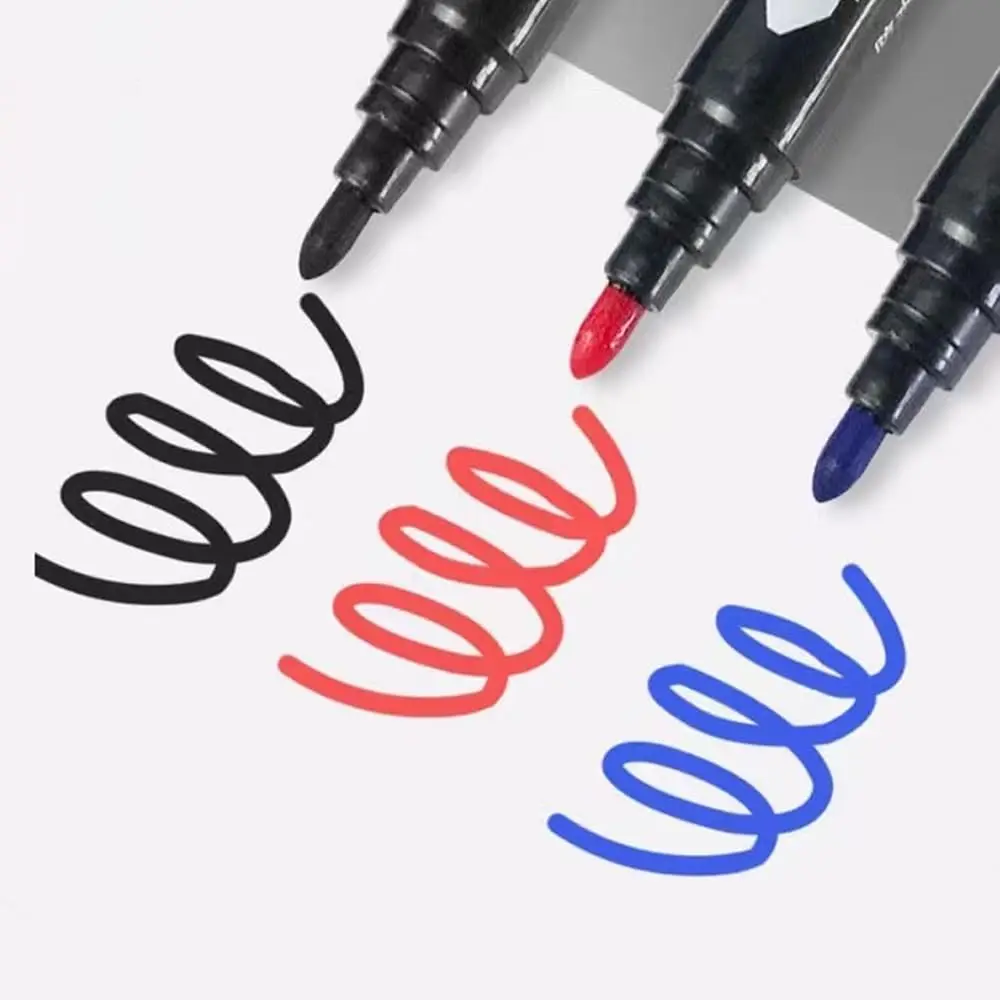 5-50Pcs Waterproof Oil-based Marker Pen Markers Black Blue Red Ink for Glass Metal Stationery Art Drawing Office School Supplies - view 4