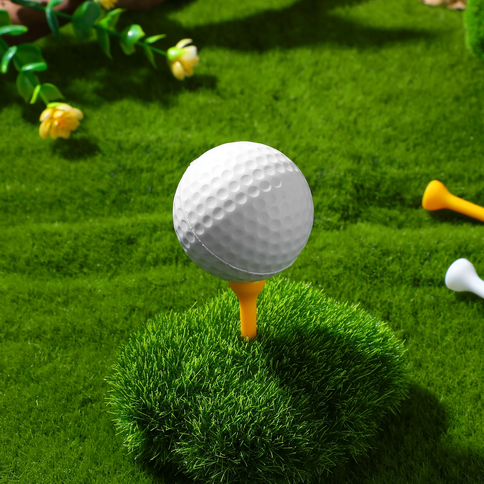 100 قطعة تي شيرتات الغولف البلاستيكية 3.5 مللي متر مختلط اللون دائم طويل الأمد خفيفة الوزن السائبة غير قابلة للكسر إكسسوارات الغولف تيز البلاستيك #1