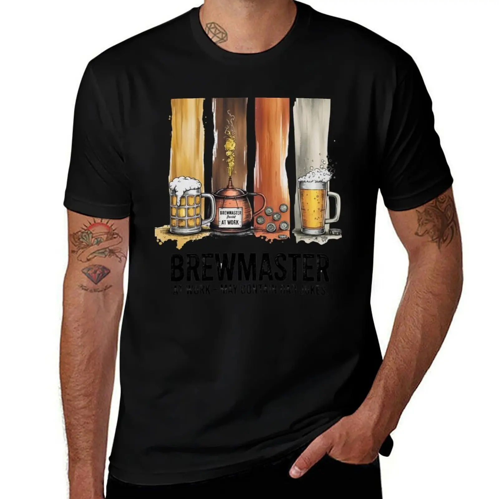 

Brewmaster at Work – Funny Homebrewing Dad Joke T-Shirt Personalized t-shirt cheap stuff custom t-shirts plus size men clothing