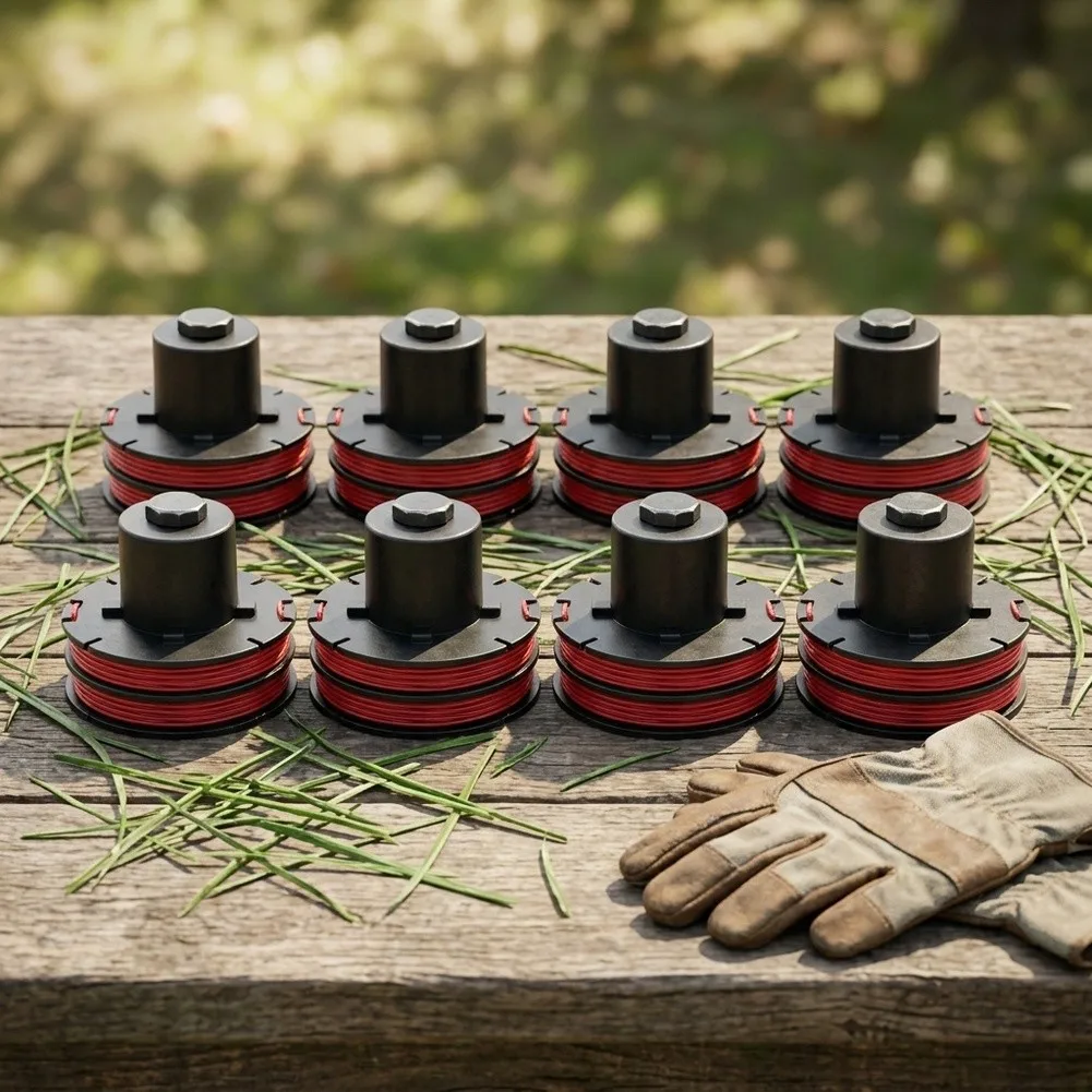 Pre-Wound Trimmer Spools Compatible With AL-KO= 112966 GLE350 GLE450 GLE550 Nylon Replacement Line 4 Or 8 Pack