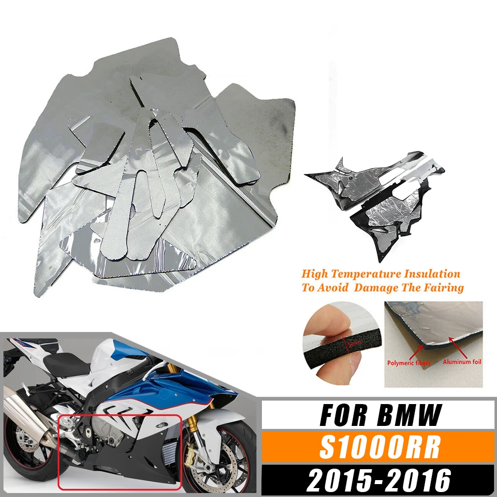 

For 2015-2016 BMW S1000RR S 1000RR 2015 2016 Motorcycle Accessories Pre-Cut Belly Fairing Heat Shield Mat Insulation Protection
