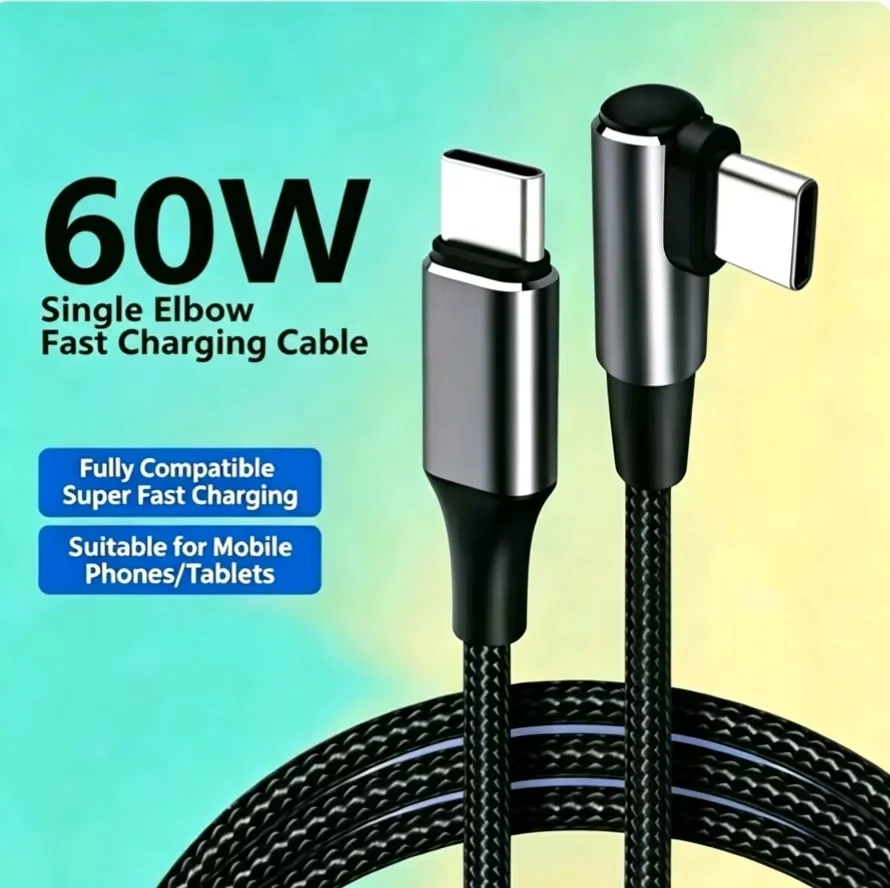 1 câble USB C 1M 2M 3M 10FT, transfert de données USB C, câble de charge rapide PD 60W pour iPhone 15 15Plus 15Pro Max