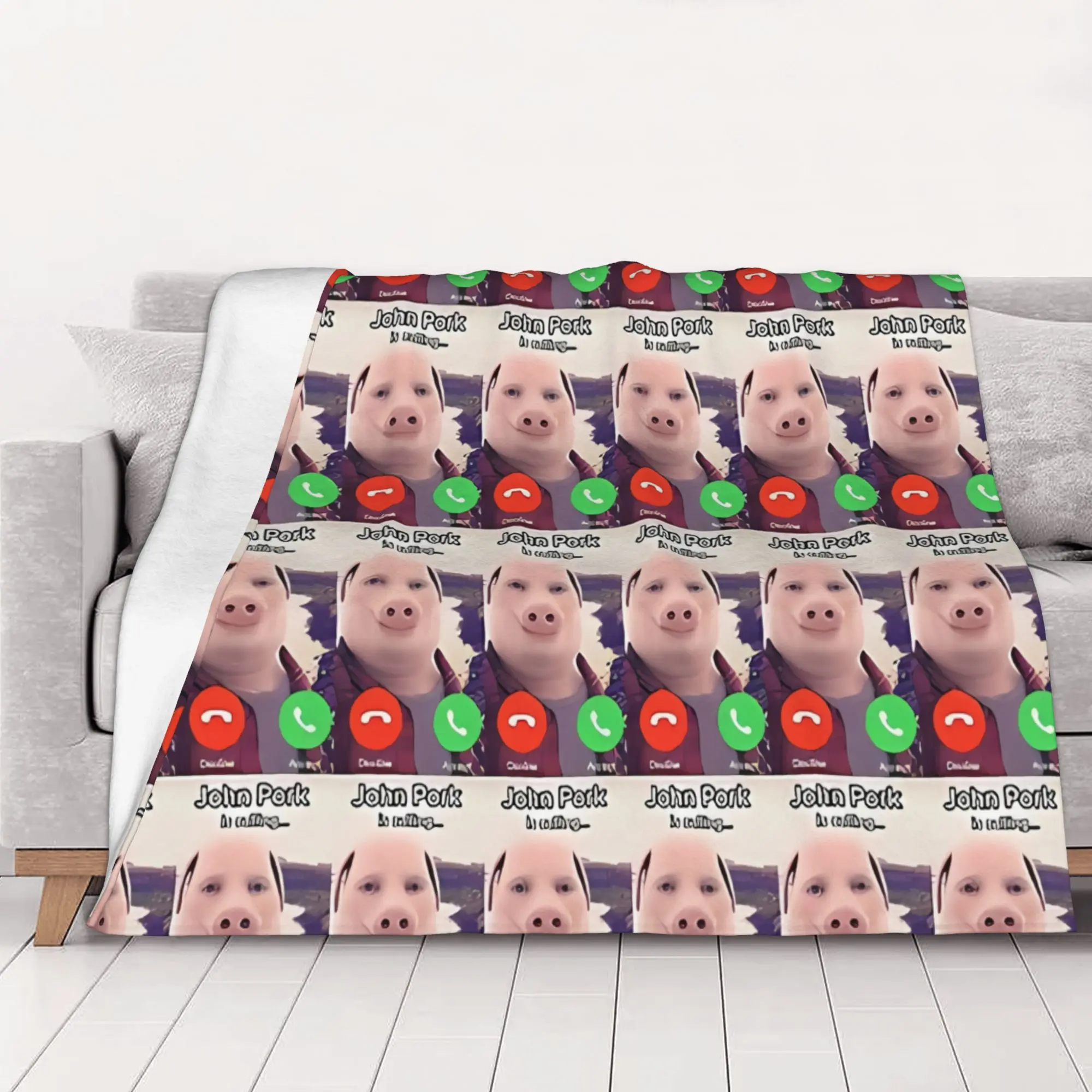 1PC home Cutecore more Calling John Pork Blanket Super Cosy Plush Home Living Room Sofa halloween
