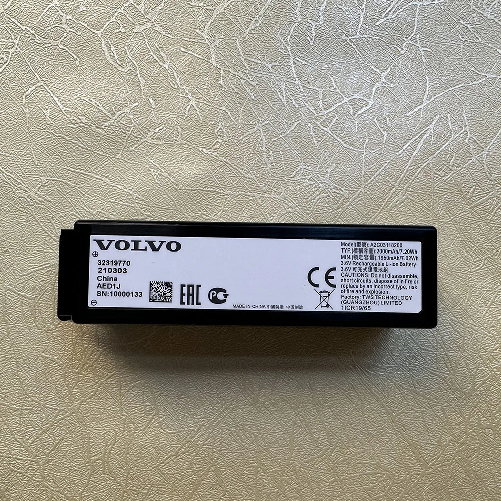 

New original battery for VOLVO VGM TCAM 32319770 210303 AED1J Computer module battery