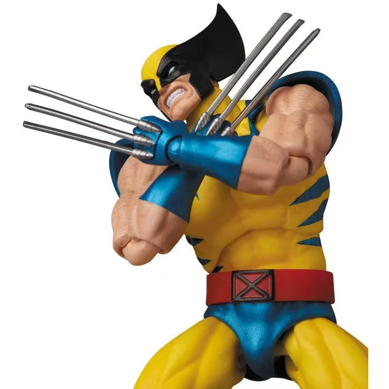 New In-Stock Toys Wolverine Mafex 138 Figure Brown Comic X-Men Action Figure Shf Anime Figurine Ko Model Kid Toy Christmas Gift