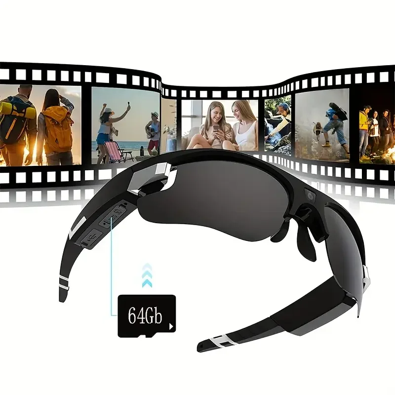 

bicycle action camera HD head video recording biking thumb mini sports motorcycle smart glasses masculinos 120fps body police HD