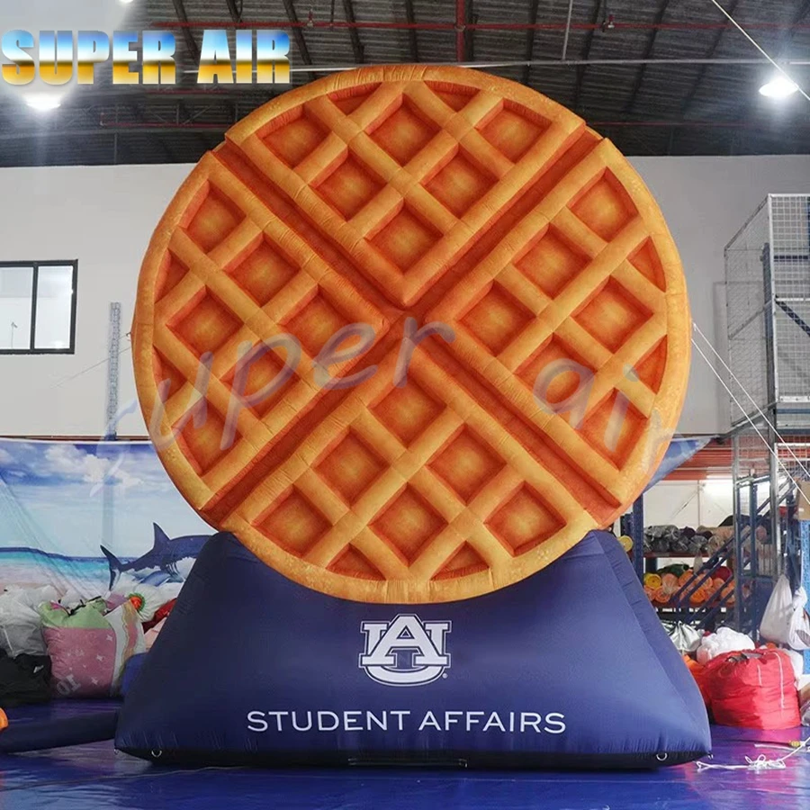 Modelo de gofre inflable para decoración publicitaria al aire libre con ventilador de aire a la venta