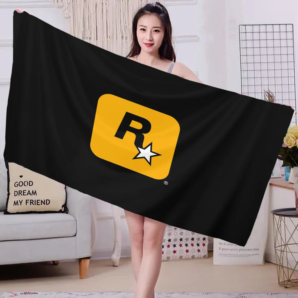 GTA Rockstar Games Towel Thickened Absorbent Bath Towel Soft Face Towel for Home