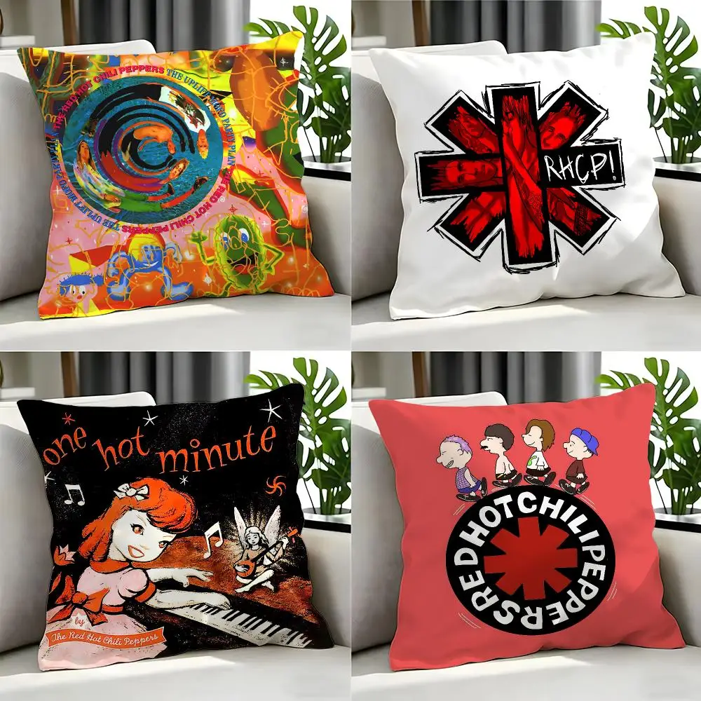 band Red Hot Chili Peppers Cushion Cover 1Pc  Cushion Cover 50x50 45x45 40x40 Pillowcase Decorative Sofa Home Decor