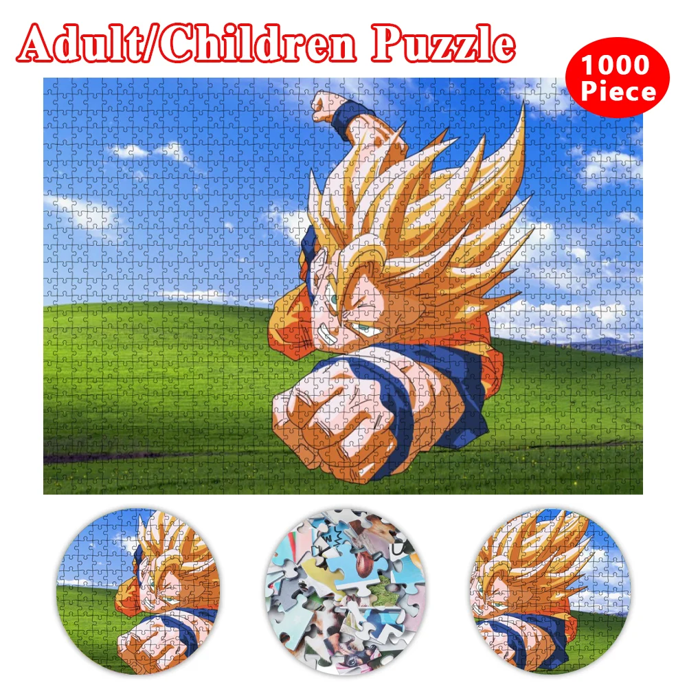 

Dragon Ball Super Saiyan 1000Pcs Jigsaw Puzzles Wooden Educational Pedagogical Toys Brain Teaser for Adults Children Table Game