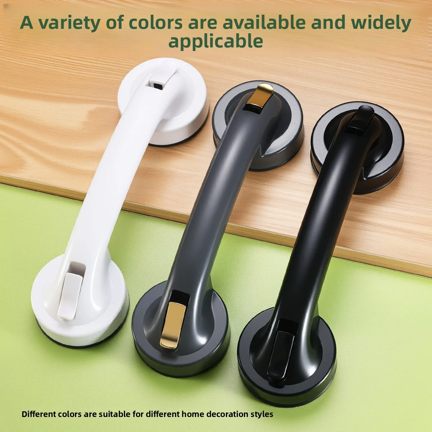 1pc Suction Cup Glass Door Handle - No-Drill Damage-Free Bathroom Sliding Door Handle, for Cabinets, Wardrobes, Refrigerators view 3