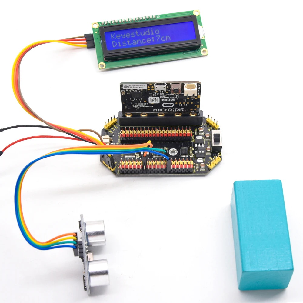 Kidsbits Keyestudio Microbit Expansion Shield Board With IO Ports Compatible With Micro Bit V1.5&Micro:bit V2
