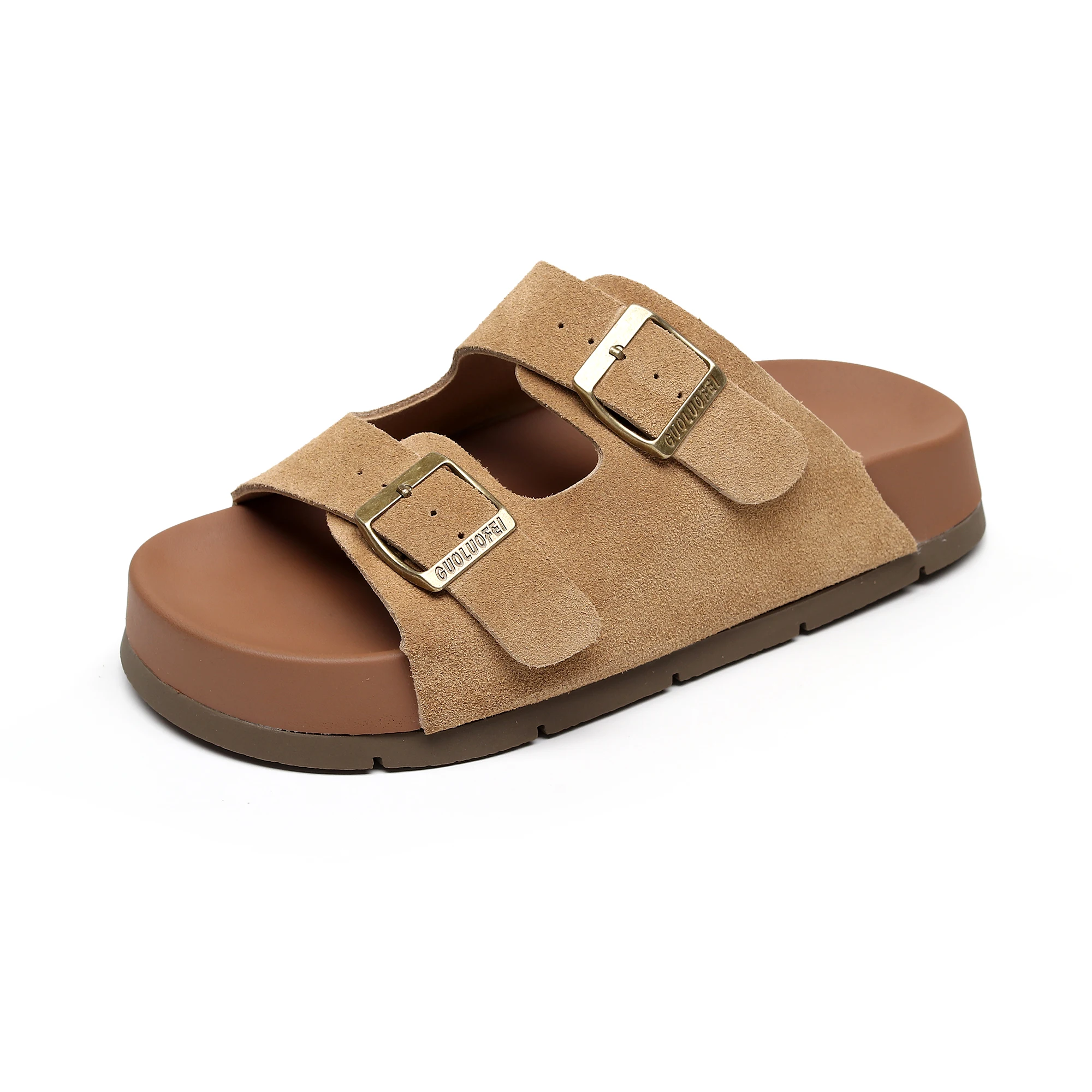 

Летний новый стиль, толстая подошва увеличивает рост, модные и универсальные женские босоножки Boken.