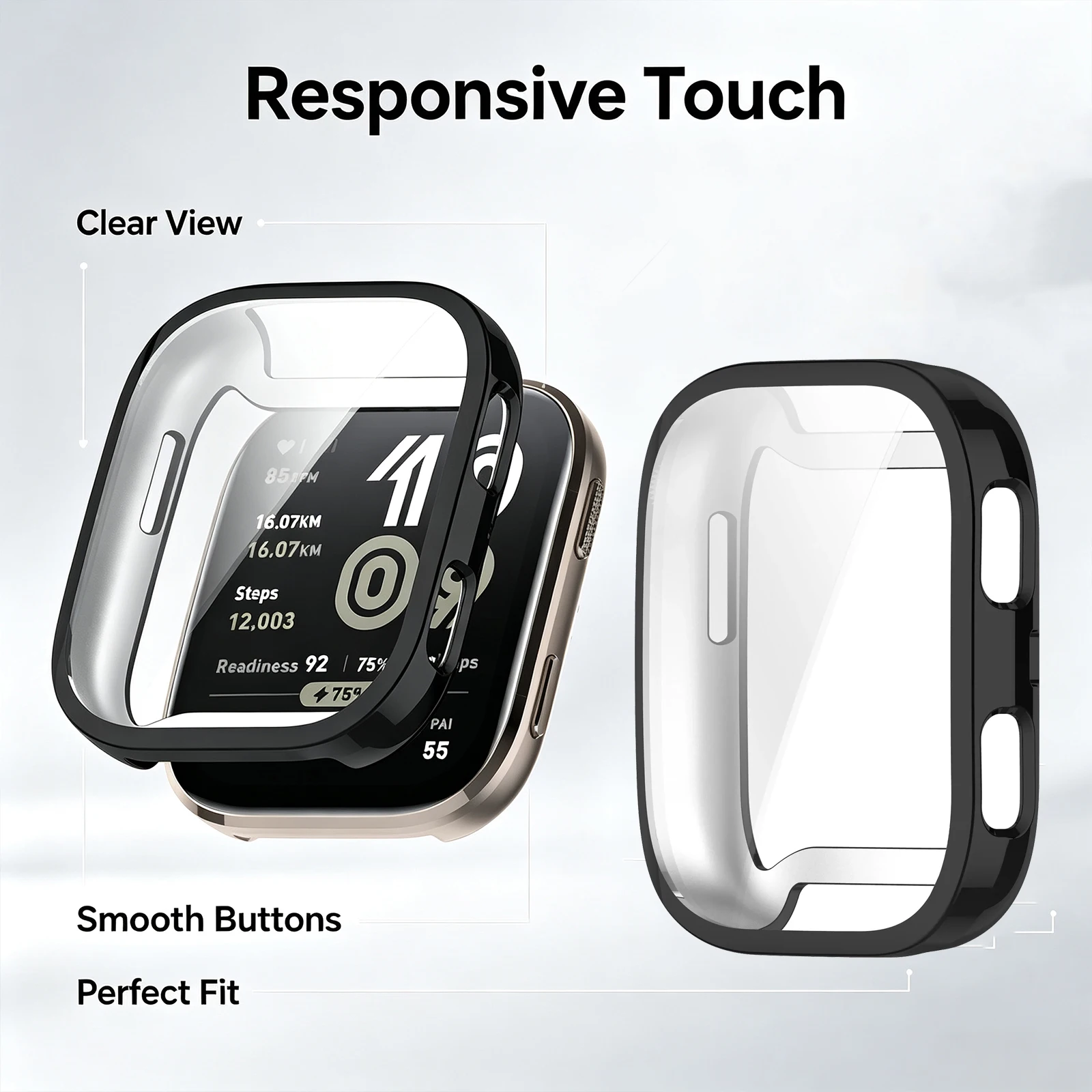TPU Case Screen Protector for Amazfit Bip 6 Smartwatch All-around Protective Case Bumper for Amazfit Bip 6 Cover Accessories