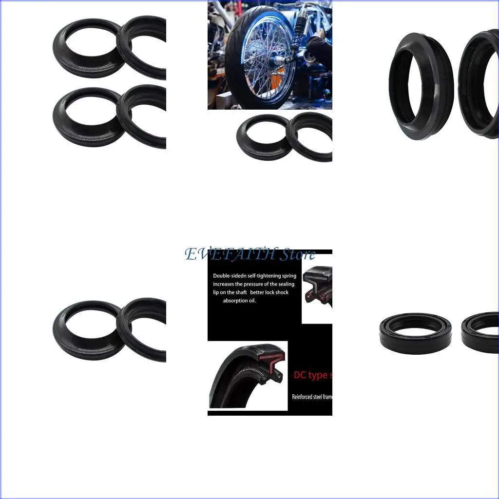 

124B Мотоцикл передняя вилка пыль и масляное уплотнение для амортизатора для амортизатора 35x48x11 мм легкая установка