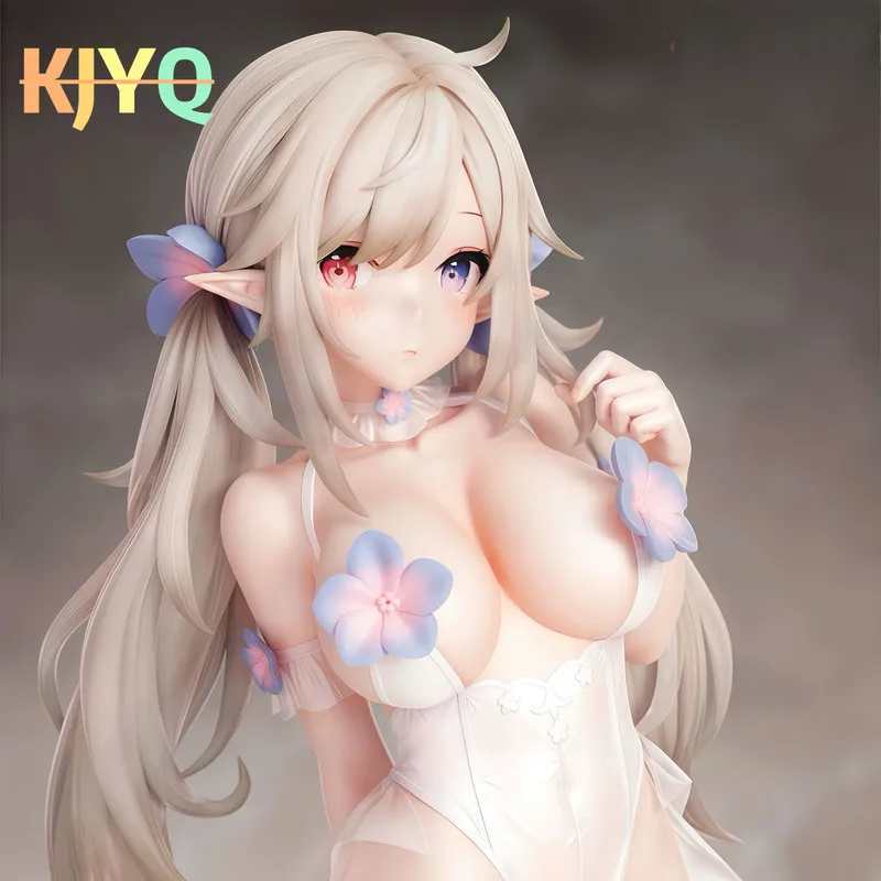 

Anime Elf Girl Figure Pure White Removable Soft Pvc Desktop Car Computer Case Decoration Birthday Gift For Adult Collection