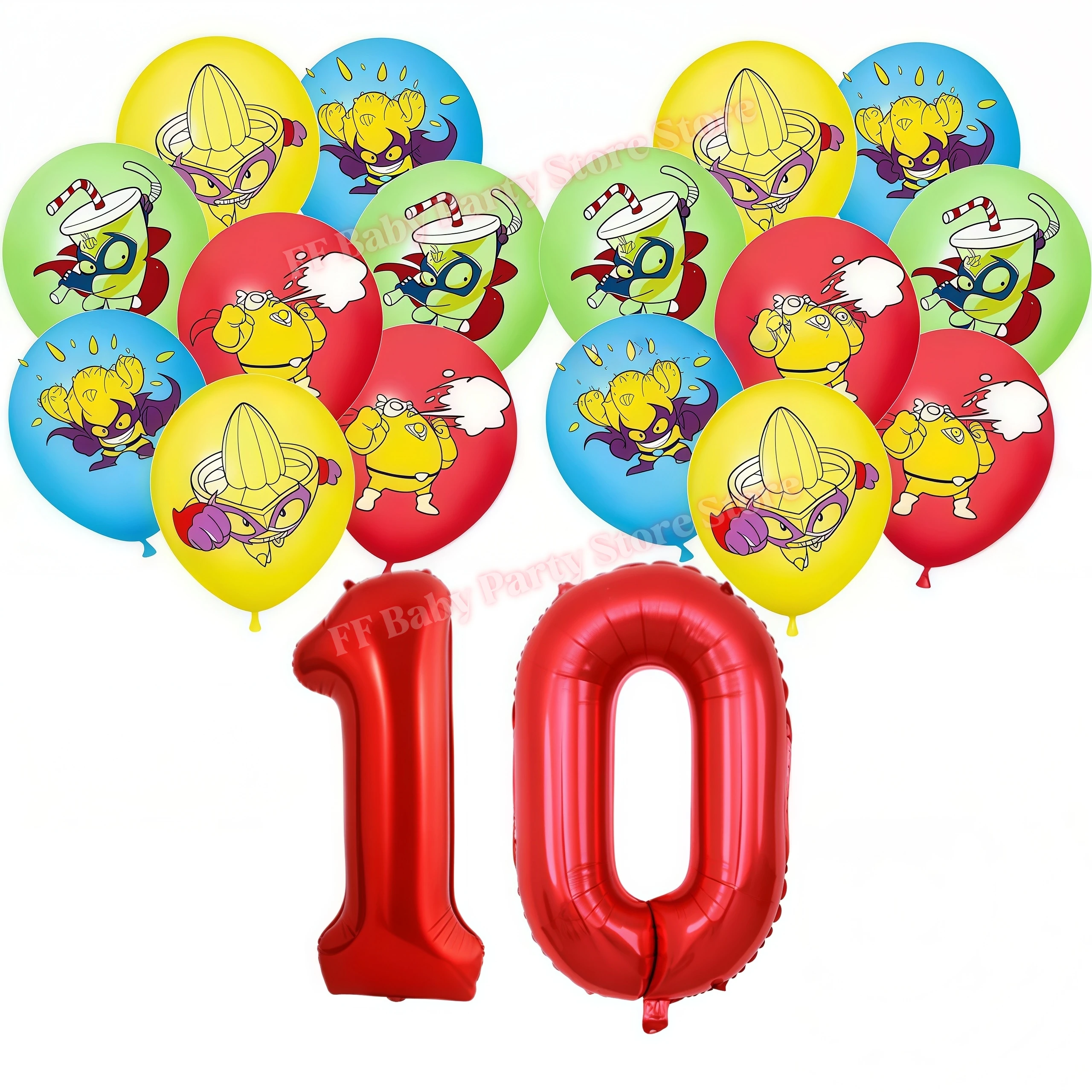 Superthings Geburtstagsparty-Dekoration Superzings Spielballons Tortendekoration Hintergrund Babyparty-Event-Zubehör Kindergeschenke – Detail 17