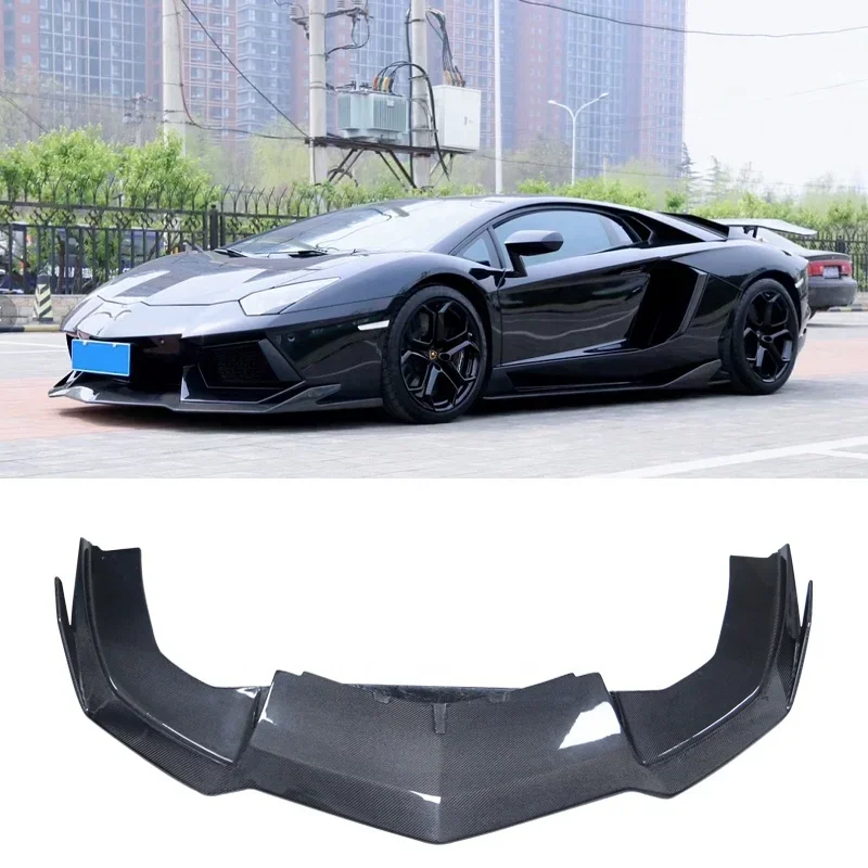 Carbon Fiber RZ Style Front Bumper Lip for  LP700-4 Upgrade Front Bumper Splitter Lip Diffuser Cover Trim