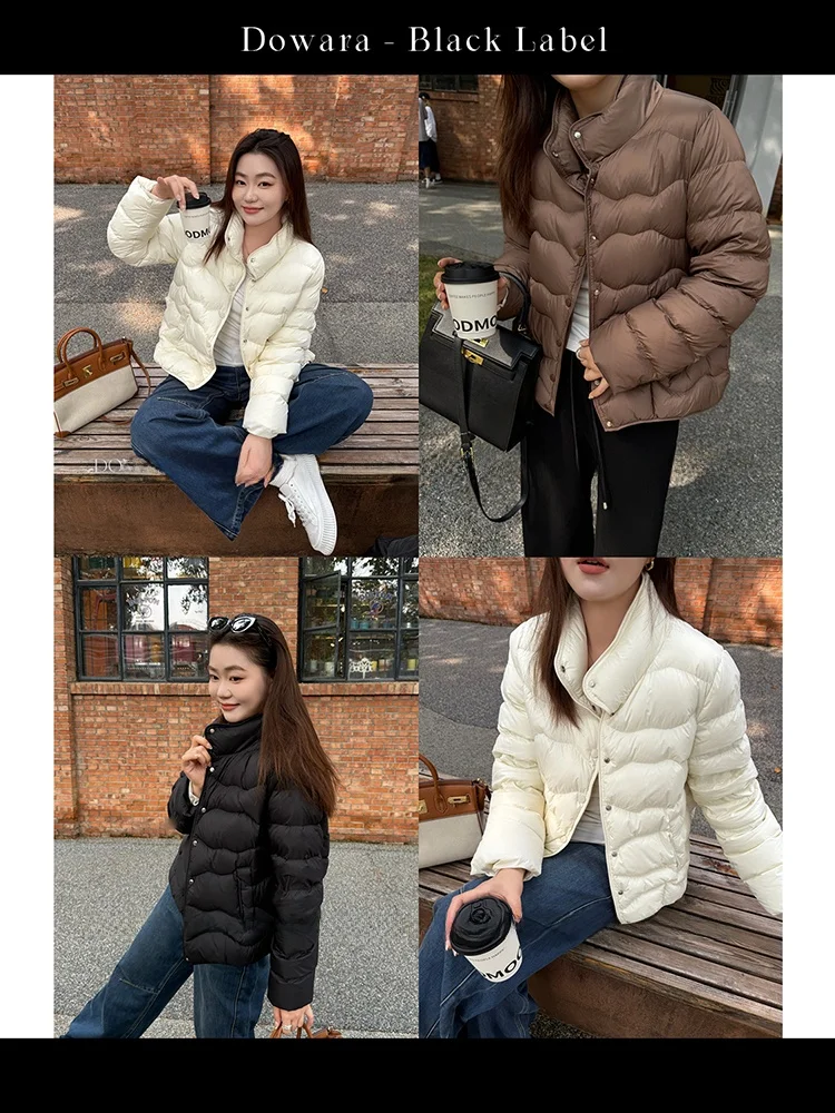 

plus Size Goose down Jacket Soft Warm Casual Style Fleece Lined Long Sleeve Zipper Closure Thickened Winter Coat for Plump Si...