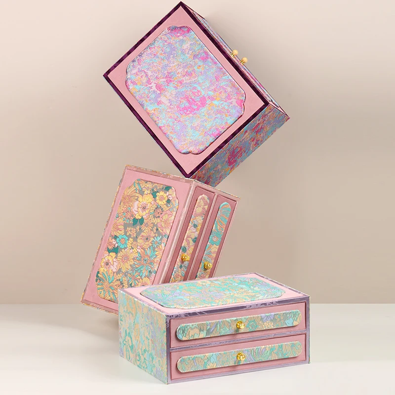 

2-Drawer Jewelry Collection for Girls Gift Jewelry Storage Box Travel Jewelry Organizer