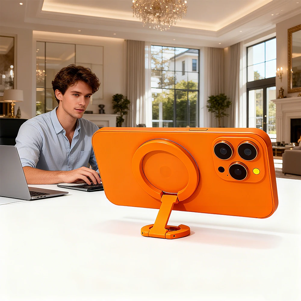 자석 손가락 클립 3단 거울 양면 자석 흡착 1개 초경량 초박형 강력 흡착 회전