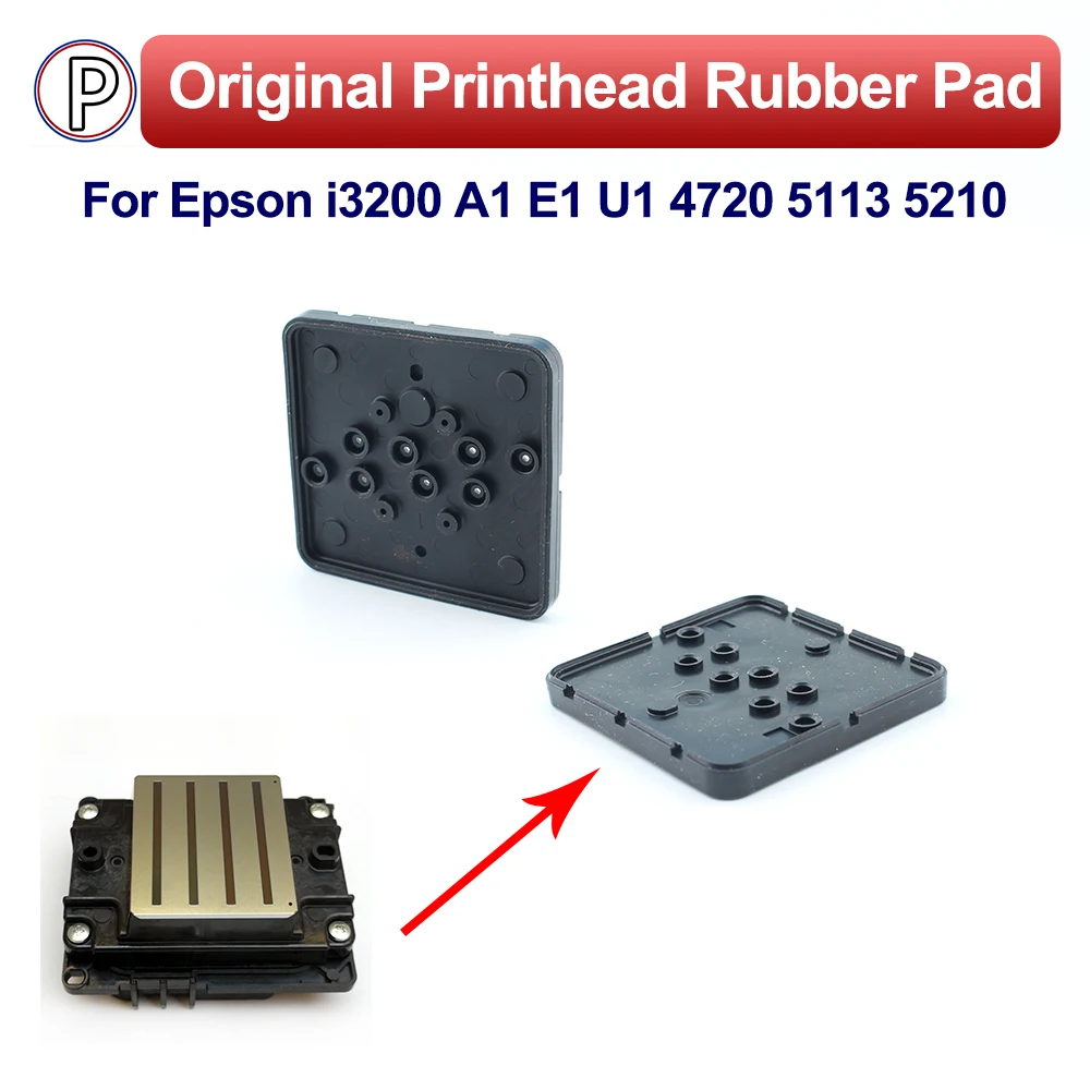 

Original i3200 5113 4720 5120 A1 E1 U1 Series Printer Maintenance Replace Rubber Pad for Water-Based Printhead Solve Ink Leak