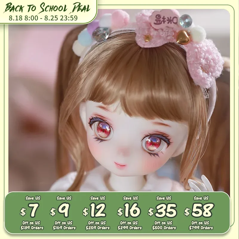 

Shuga Fairy 1/6 BJD Doll Tiny Resin Dolls Full Set Ball Jointed Doll Elf Ears Toys Surprise Gift for Children Anime Figure