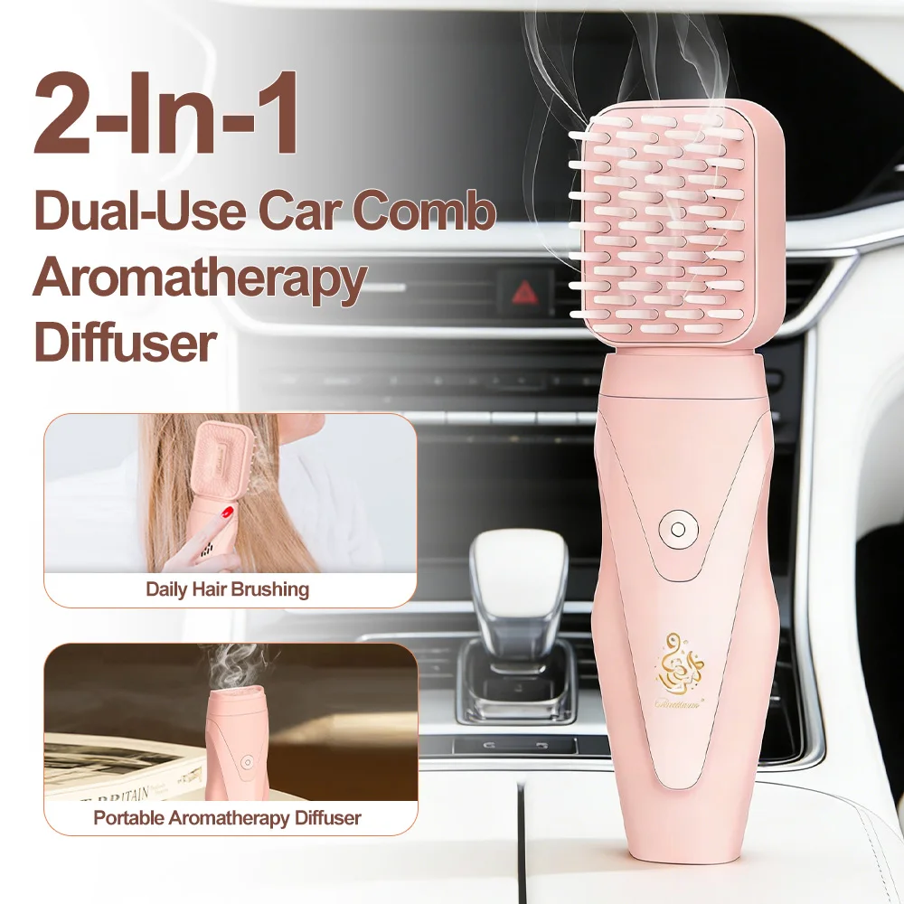 

2-in-1 Car Aroma Diffuser with Soft Rubber Comb Head & Middle Eastern Fragrance
