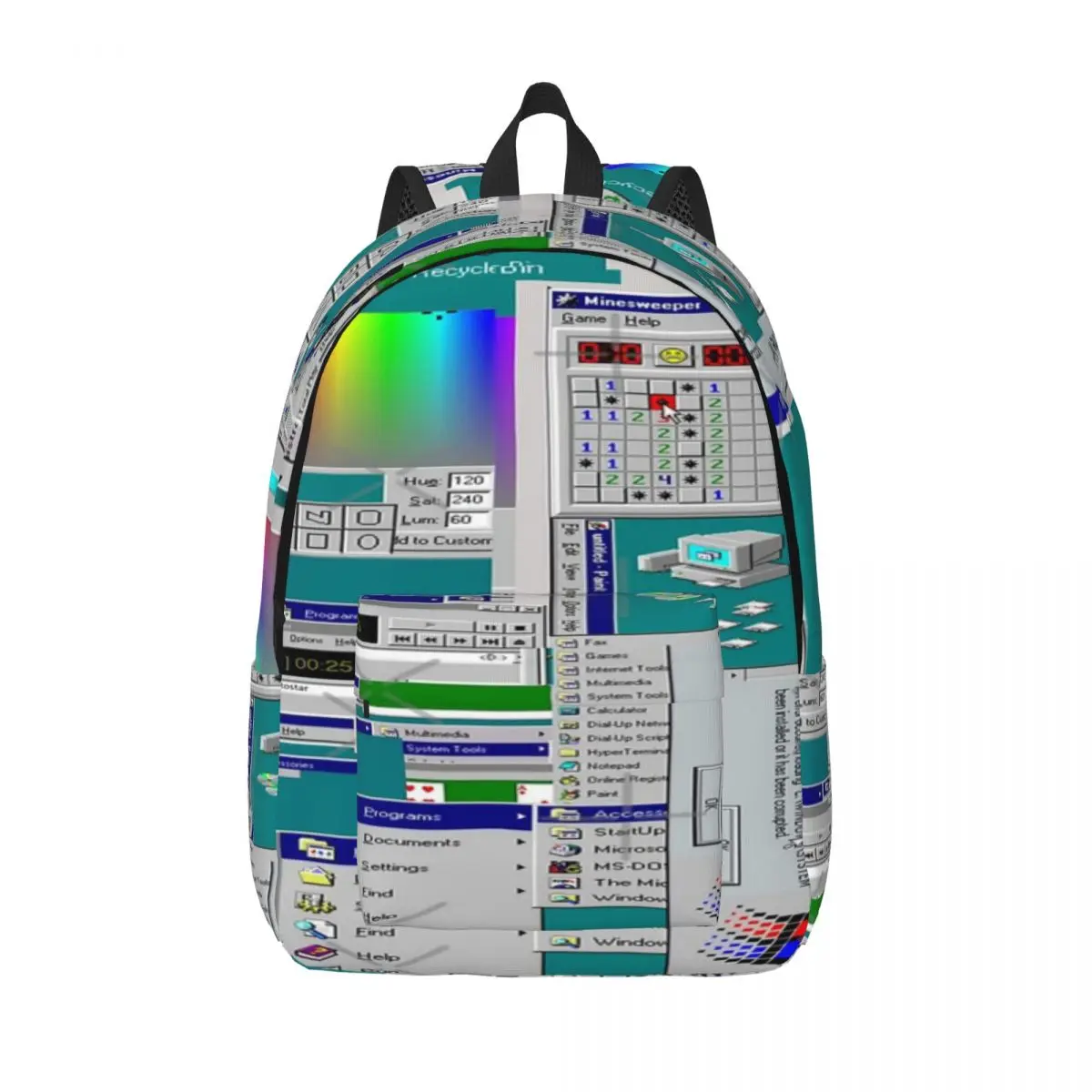 Windows 95 Collage Simple and stylish backpack 2023 Hot Sale Backpack women