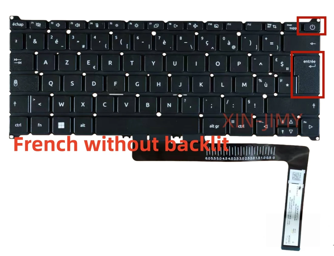 

Французская раскладка Azerty без подсветки, клавиатура для ноутбука Acer Spin SP314-55 SP314-55N SP514-51N N22Q1