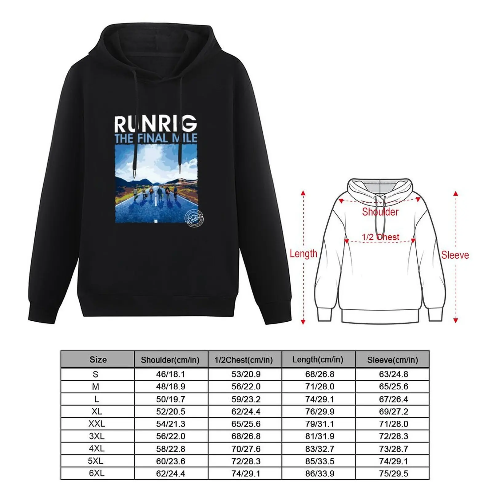 RUNRIG هوديي ملابس رجالي ملابس رجالي خريف منتجات جديدة جرافيك تي شيرت رجالي جرافيك هوديس