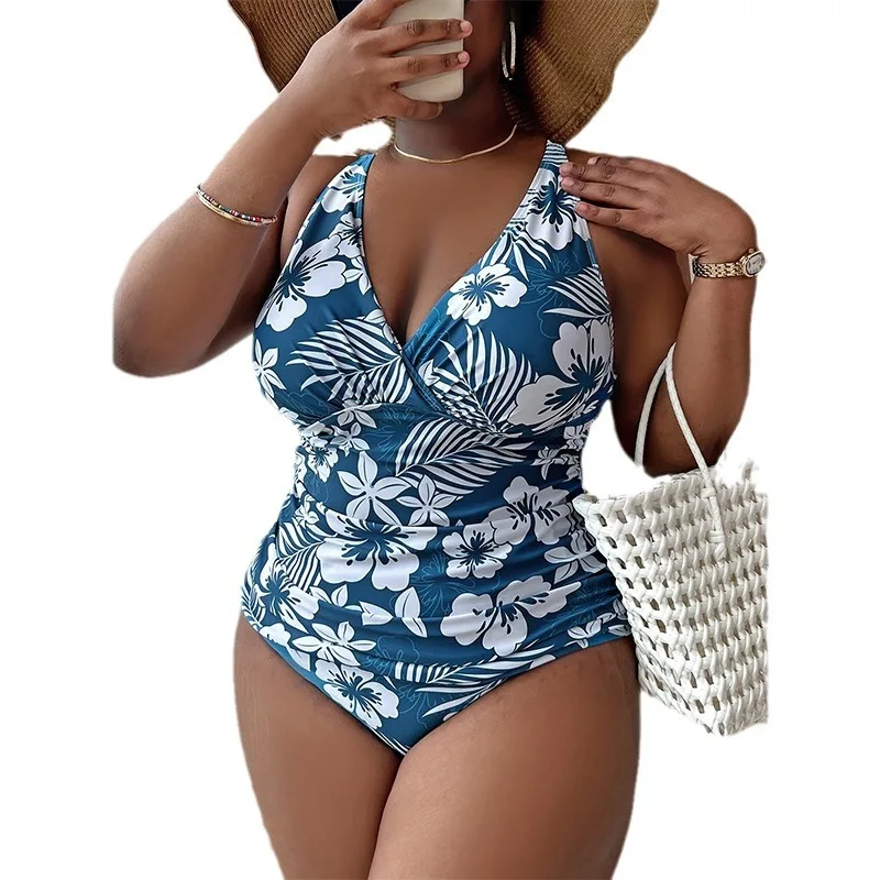 Women\'s Swimsuit Plus Size Swimwear 2024 Woman Sexy Bikini Two-Piece Bath Suit Beachwear Big Size Swimming Suit Monokini Tankini