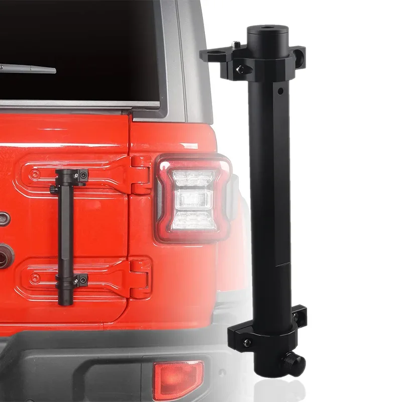 For 2007-2020 Jeep Wrangler JK JL Tailgate Hinge Flagpole Holder Mounting Bracket Flag Pole Antenna Mount Accessories