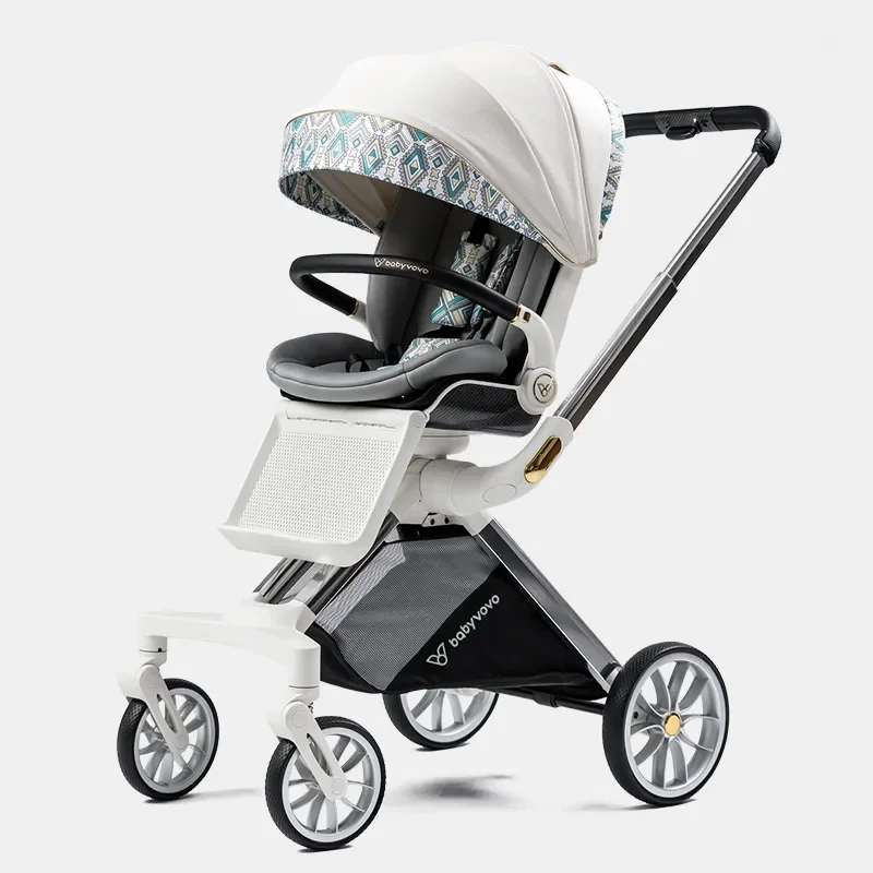 

Babyvovo Luxury Baby Stroller With EN1888 Customized Aluminium Alloy Frame Baby Carriage