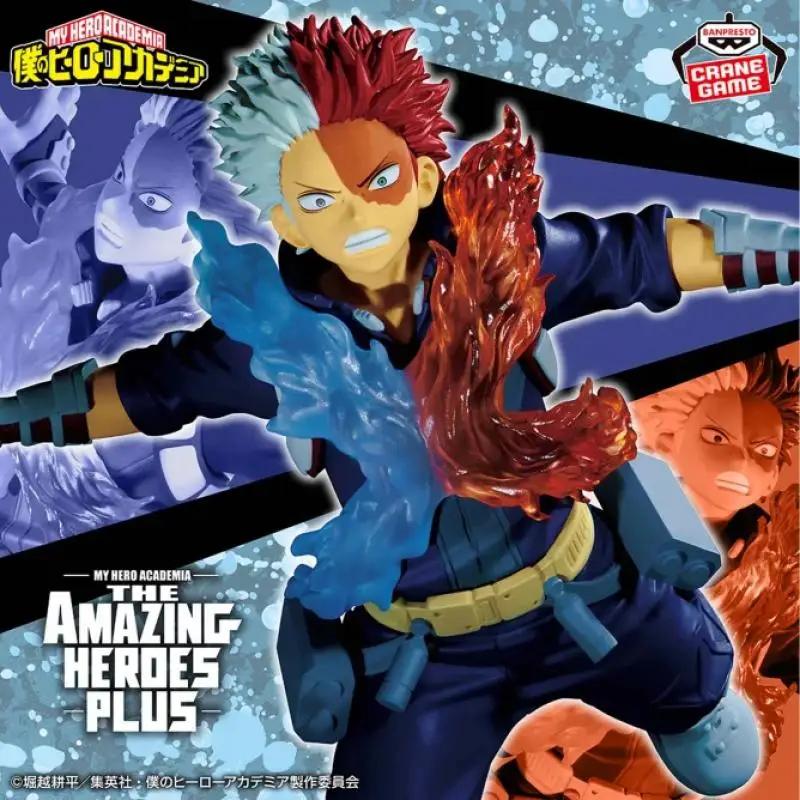 Original In Stock Bandai Banpresto My Hero Academia Todoroki Shoto Scenery Figure Ornaments Anime Movies Festival Collect