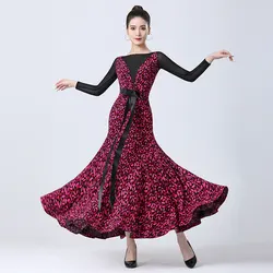Elegant Modern Practice Costume National Standard Ballroom Dance Dress Big Swing Tango Waltz Performance Clothes Stage Wear