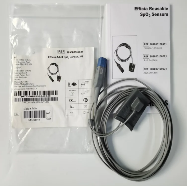 

FOR PHILIPS Original Efficia Adult SpO2 Sensor, 3M. REF: 989803160631