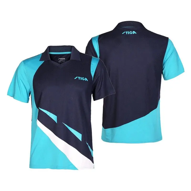 Uniforme da ping pong stega abbigliamento sportivo da competizione professionale a maniche corte da uomo e da donna ad asciugatura rapida