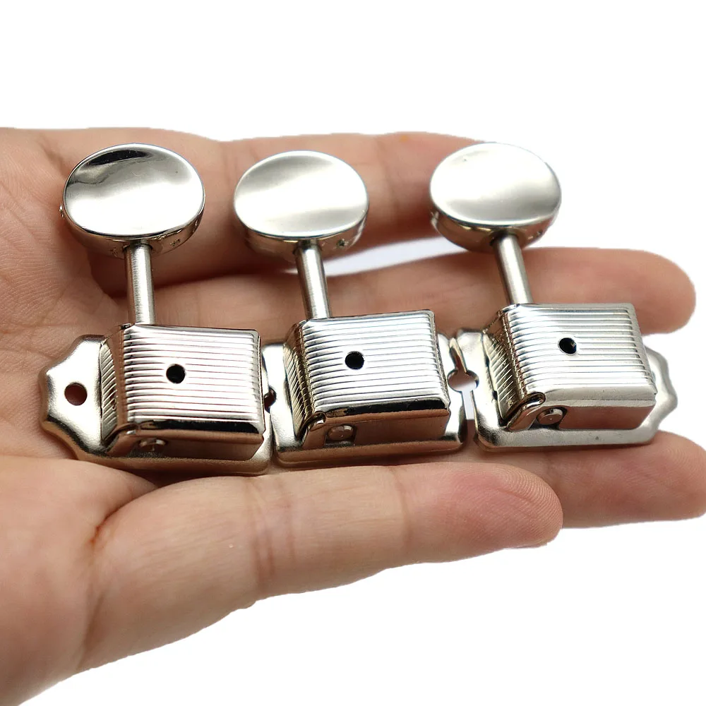 6Pcs Right handed Split Shaft Vintage Guitar Tuning Pegs Guitar Tuners Machine Heads for ST TL electric Guitar Nickel
