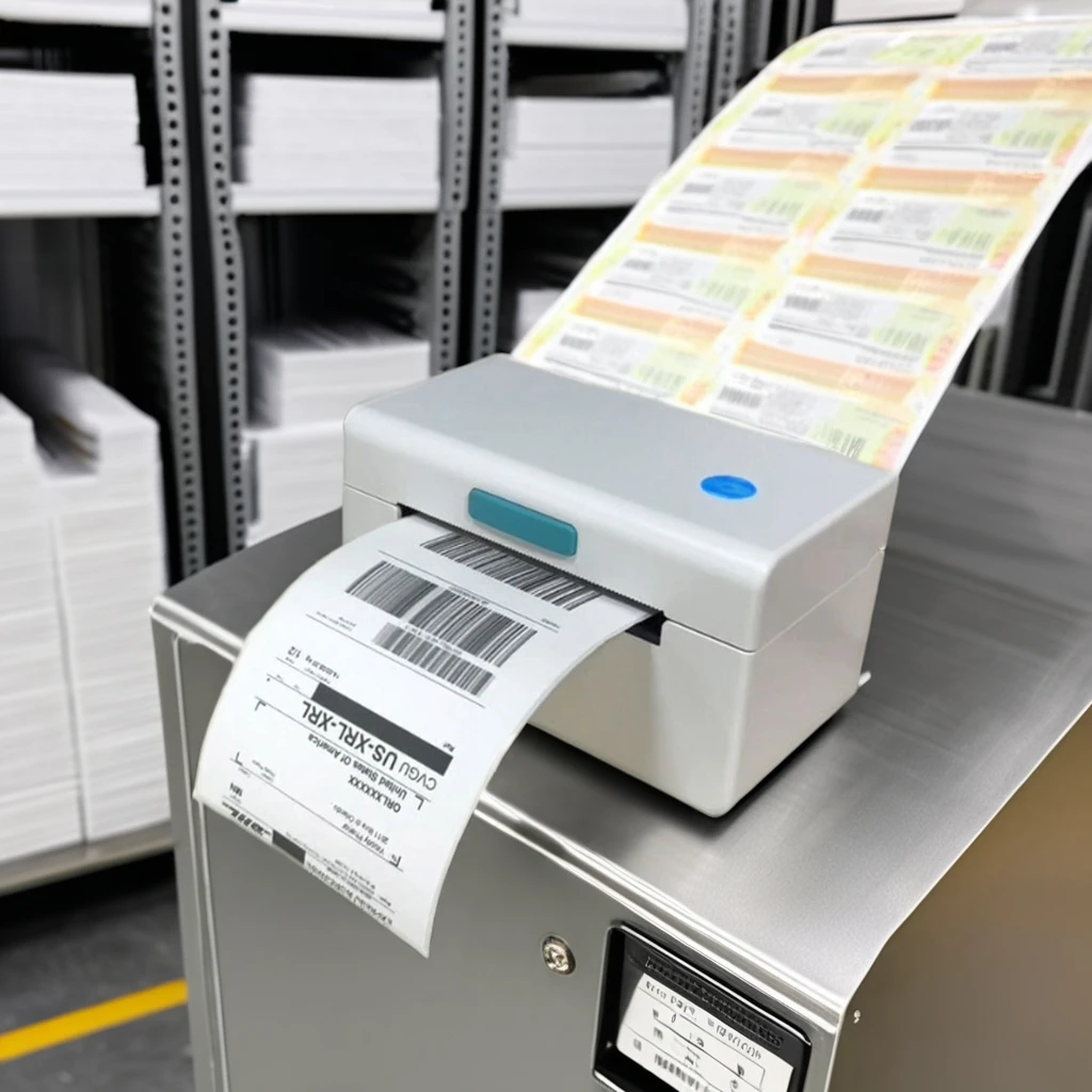 

110mm Thermal Shipping Adhesive Label Printer 4x6 Label Sticker Maker Machine with Bluetooth Labels Printer for Small Business