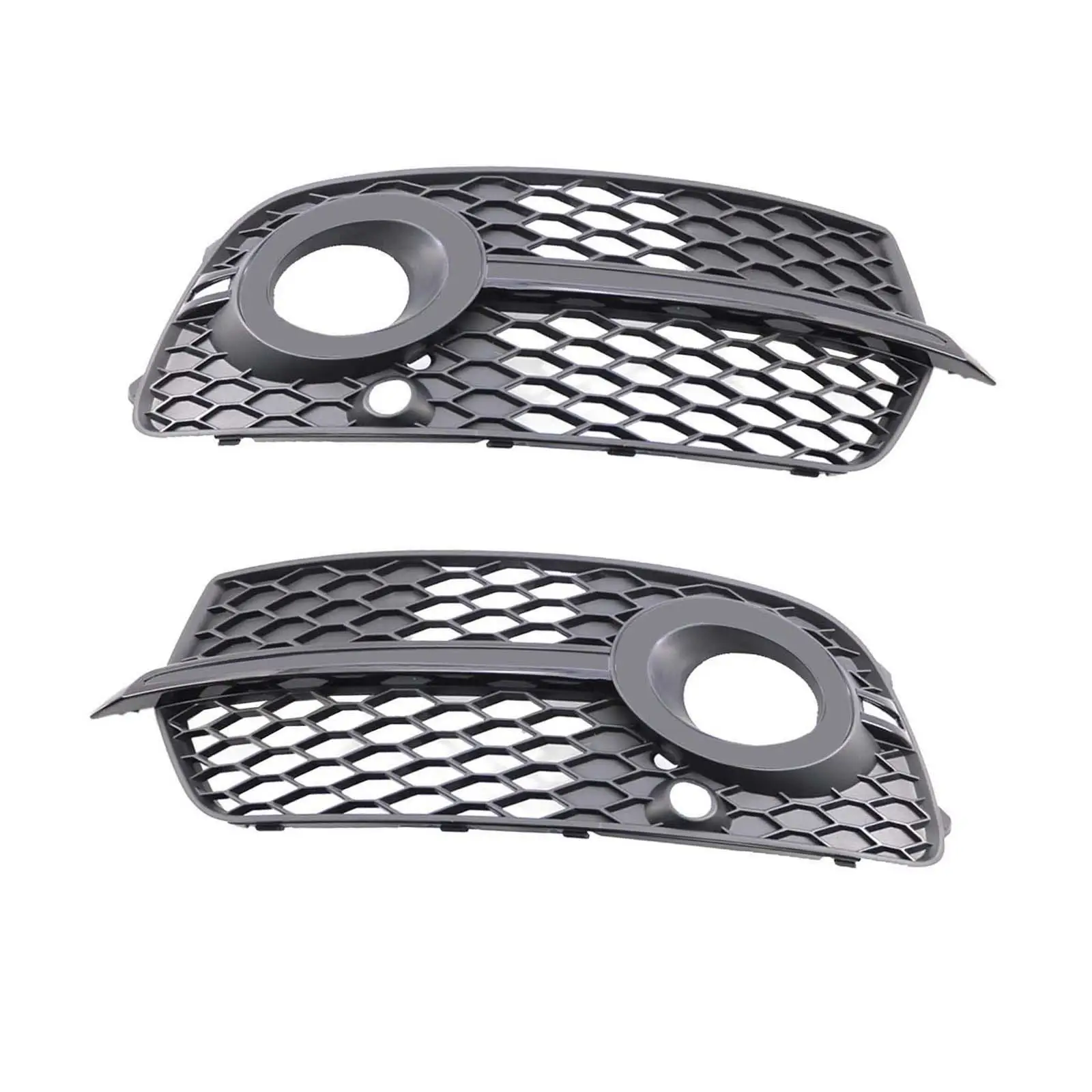 1 Pair Front Lower Bumper Grilles for Audi Q5 2013-16 Easy Installation