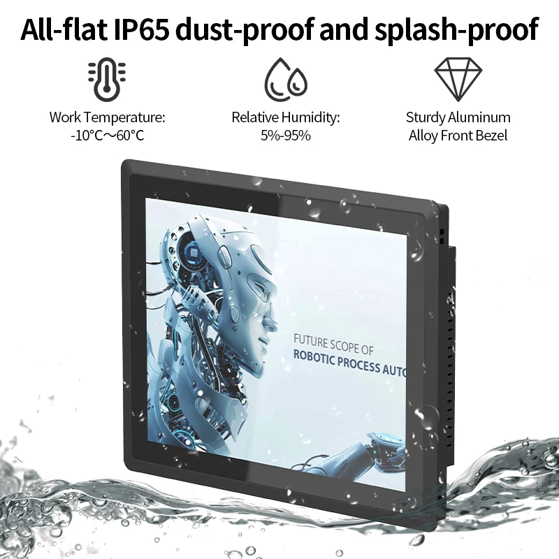 Outdoor Touch Marine Panel Pc 10.1 12.1 15 15.6 17 21.5 Inch Monitor High Brightness IP65 Waterproof Industrial Panel Pc