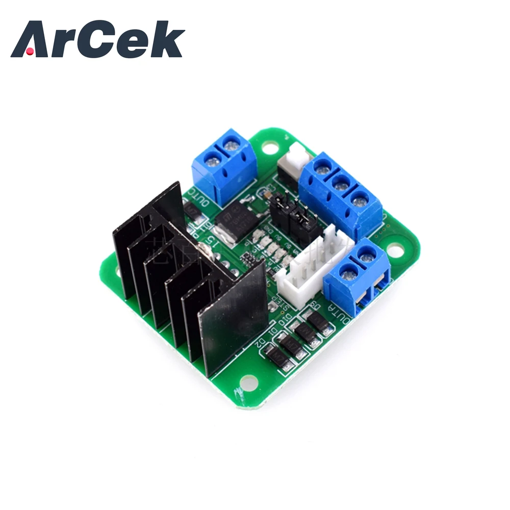 Dual H ponte Stepper Motor Driver Controlador Board Module, L298N, DC